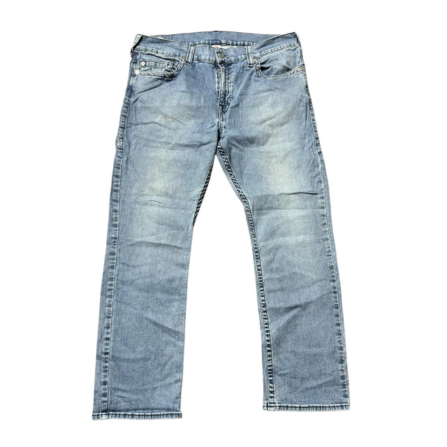 true religion baggy/straight leg unisex jeans (w38)