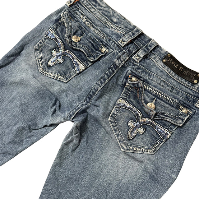 rock revival flared women jeans (w29)