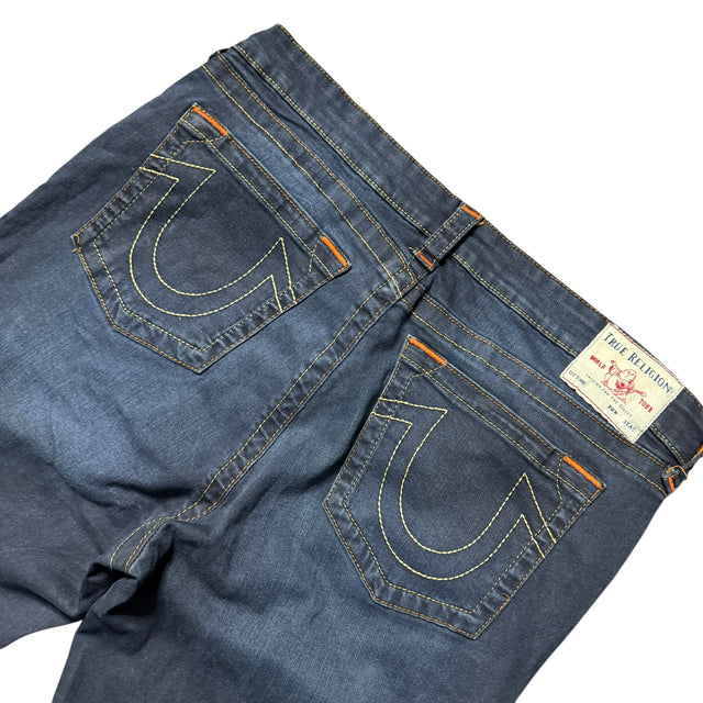 true religion baggy/straight leg unisex jeans (w34)