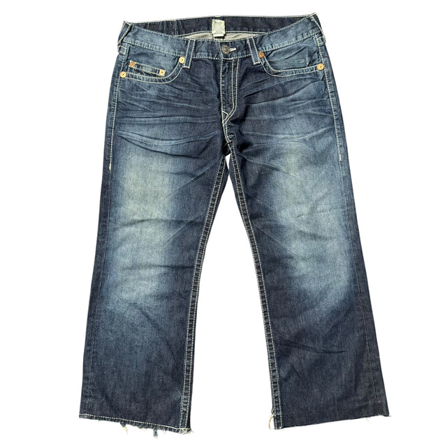 True religion baggy/straight leg unisex jeans (w38)