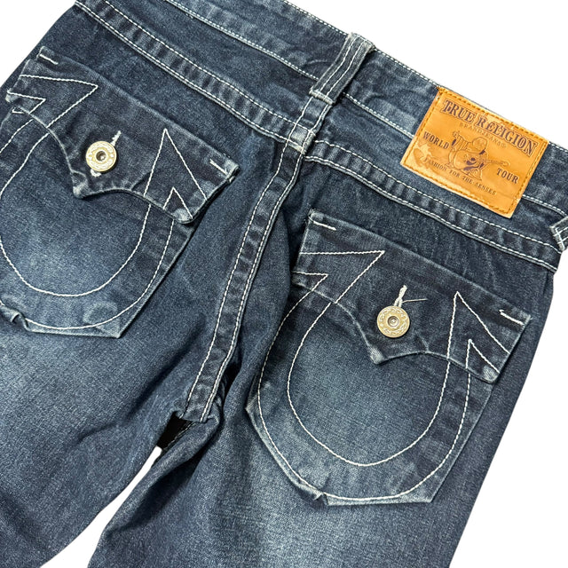 true religion baggy/straight leg unisex jeans (w30)