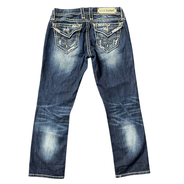 rock revival straight leg women jeans (w27)