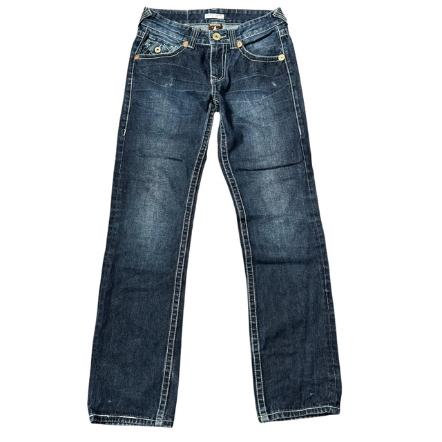 true religion baggy/straight leg unisex jeans (w30)