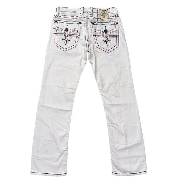 rock revival baggy/straight leg unisex jeans (w32)