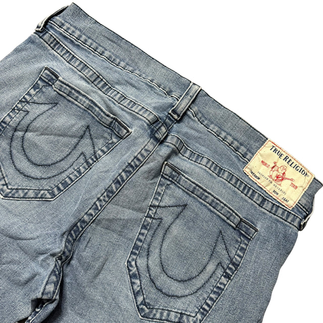 true religion baggy/straight leg unisex jeans (w38)