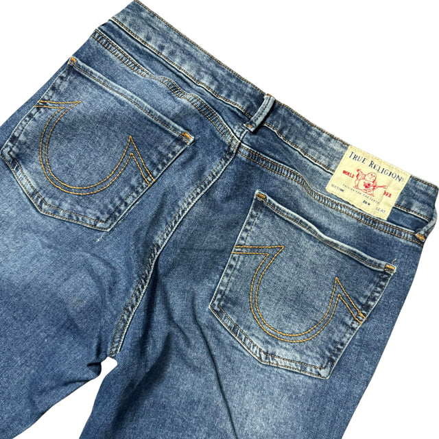 true religion baggy/straight leg unisex jeans (w30)