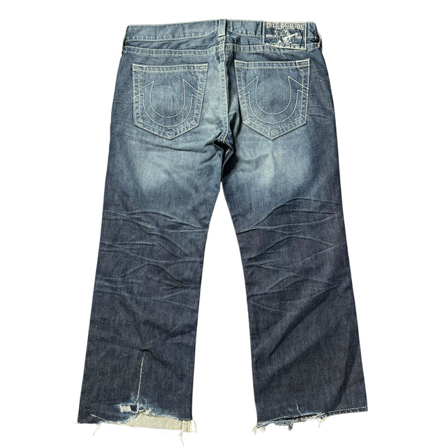 True religion baggy/straight leg unisex jeans (w38)