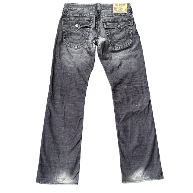 true religion baggy/straight leg unisex jeans (w31)