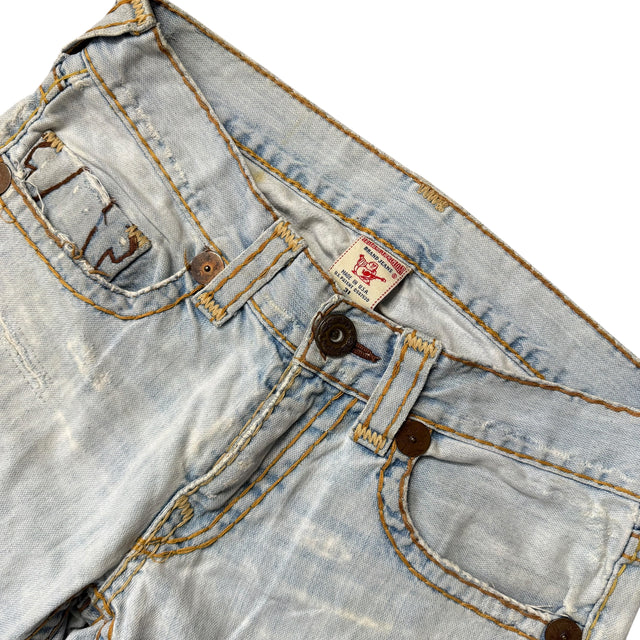 true religion baggy/straight leg unisex jeans (w31)