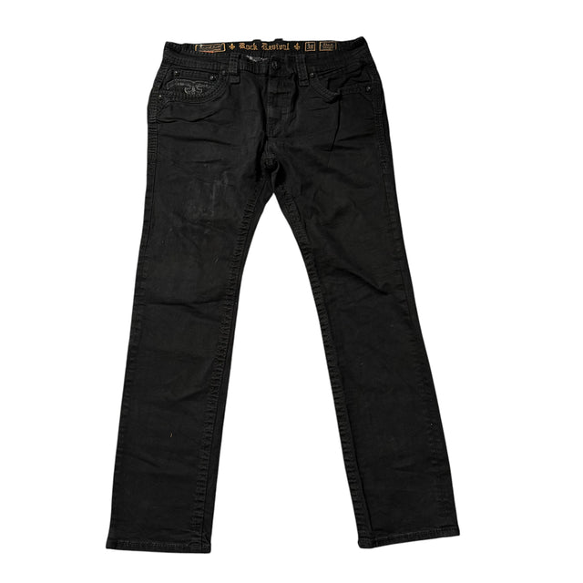 rock revival baggy/straight leg unisex jeans (w38)