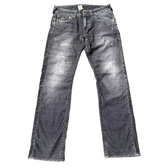 true religion baggy/straight leg unisex jeans (w31)