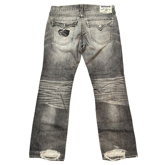 true religion baggy/straight leg unisex jeans (w36)