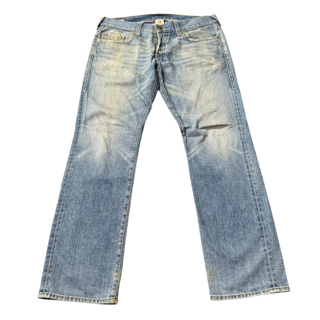 true religion baggy/straight leg unisex jeans (w36)