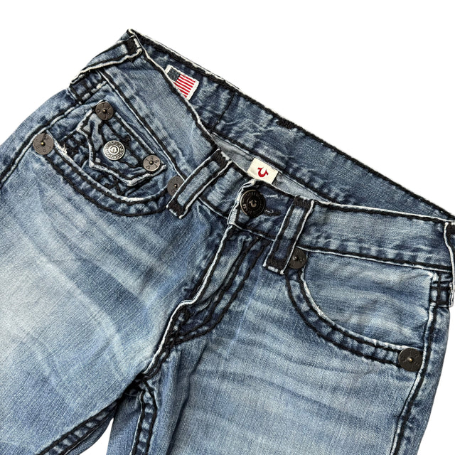 true religion baggy/straight leg unisex jeans (w31)