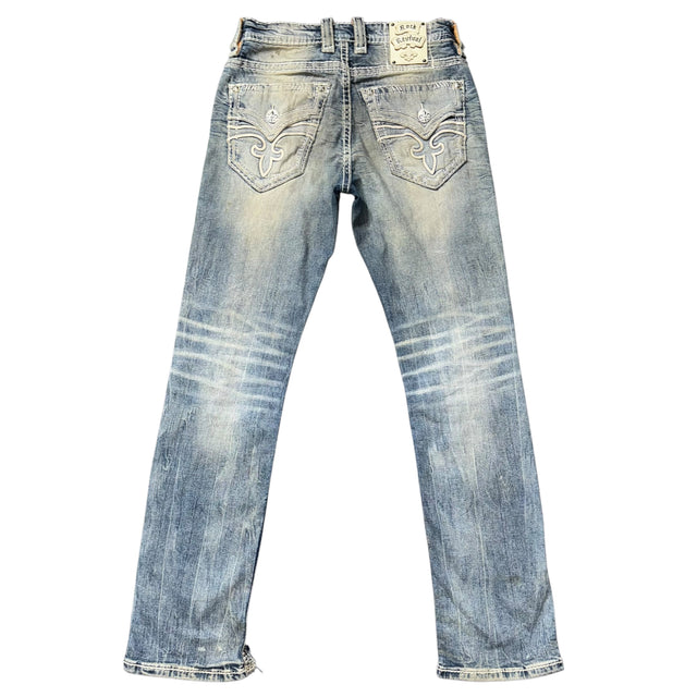 rock revival straight leg women jeans used look (w30)