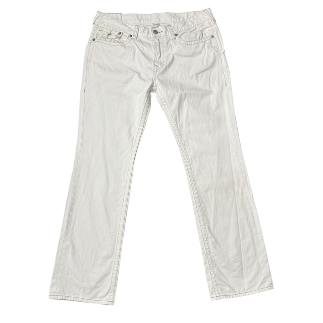 true religion baggy/straight leg unisex jeans (w38)