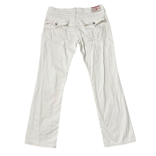 true religion baggy/straight leg unisex jeans (w38)