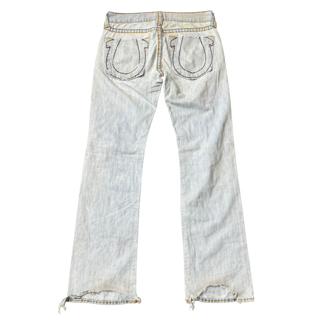 true religion baggy/straight leg unisex jeans (w31)